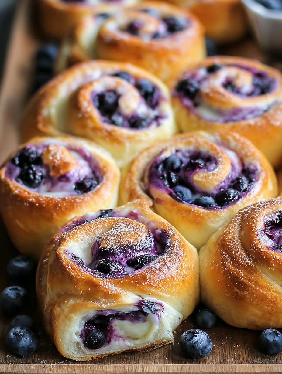 Blueberry Cheesecake Rolls