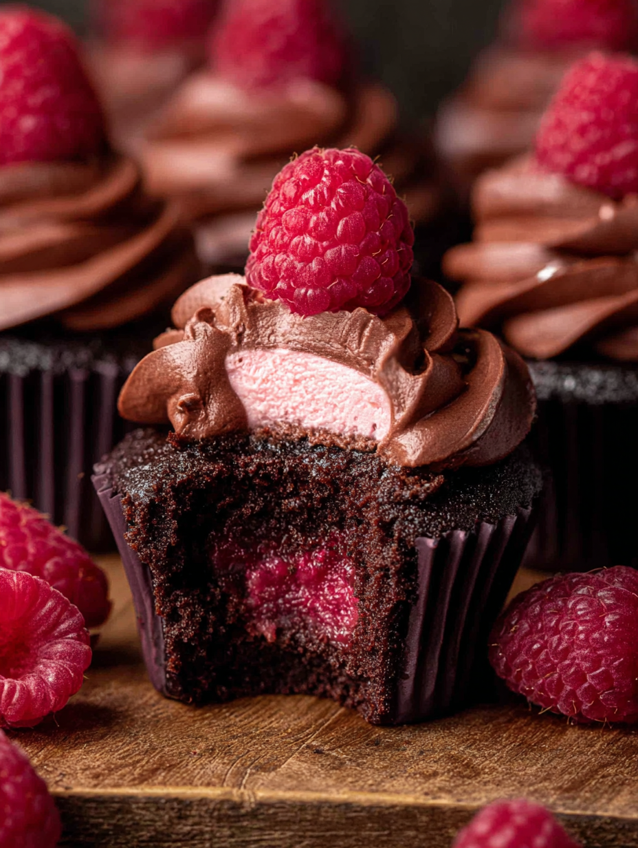 Chocolate Raspberry Cupcakes