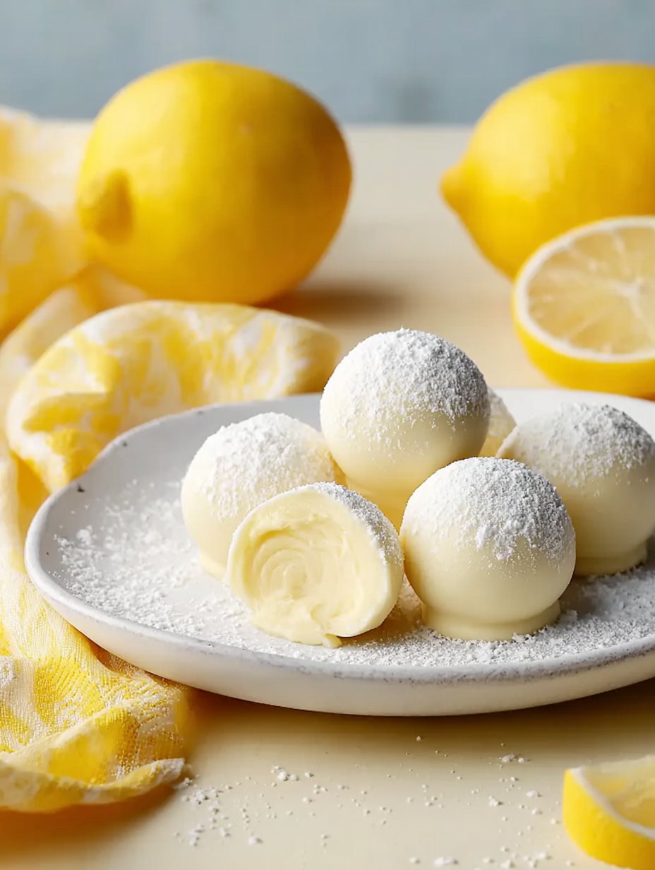 Creamy Lemon Truffles