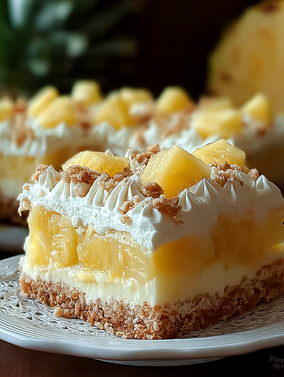 Hawaiian Pineapple Cake with Cream Cheese