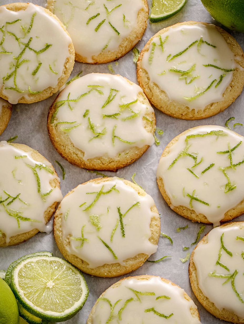 Key Lime Cookies with Lime Glaze