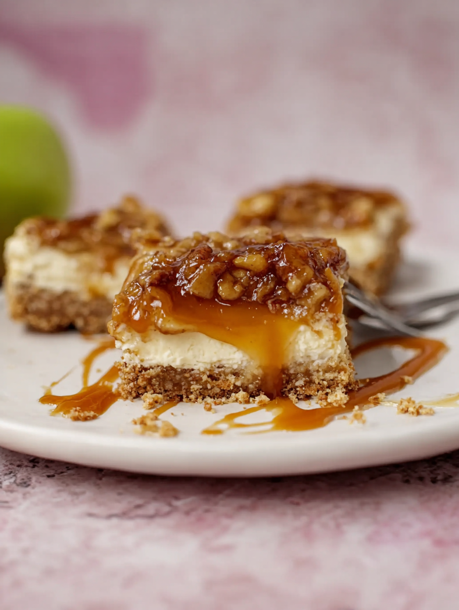 Caramel Apple Cheesecake Bars Recipe