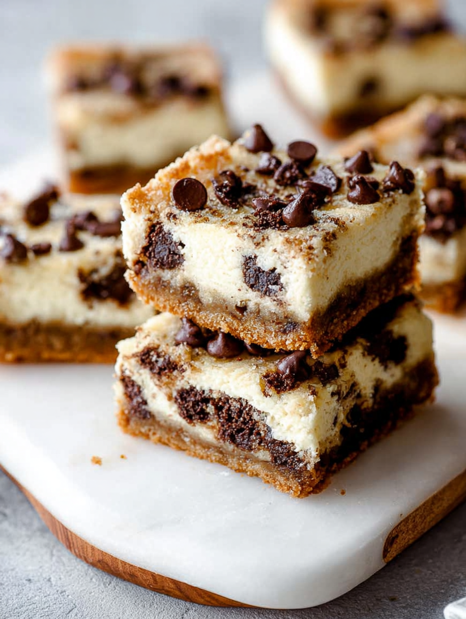 Chocolate Chip Cheesecake Bars