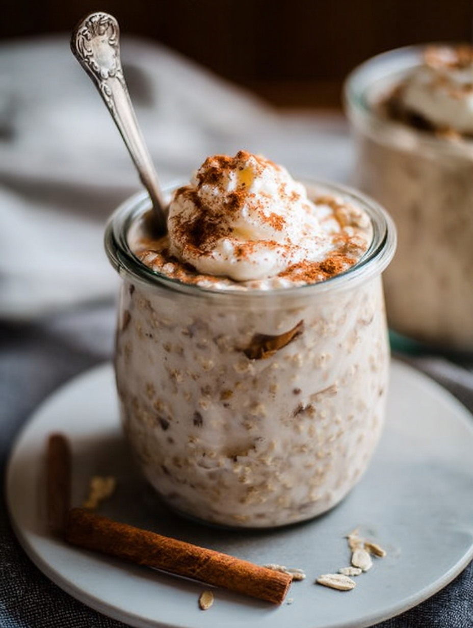Cinnamon Roll Overnight Oats