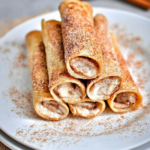 Crispy Keto Cinnamon Cream Cheese Roll Ups