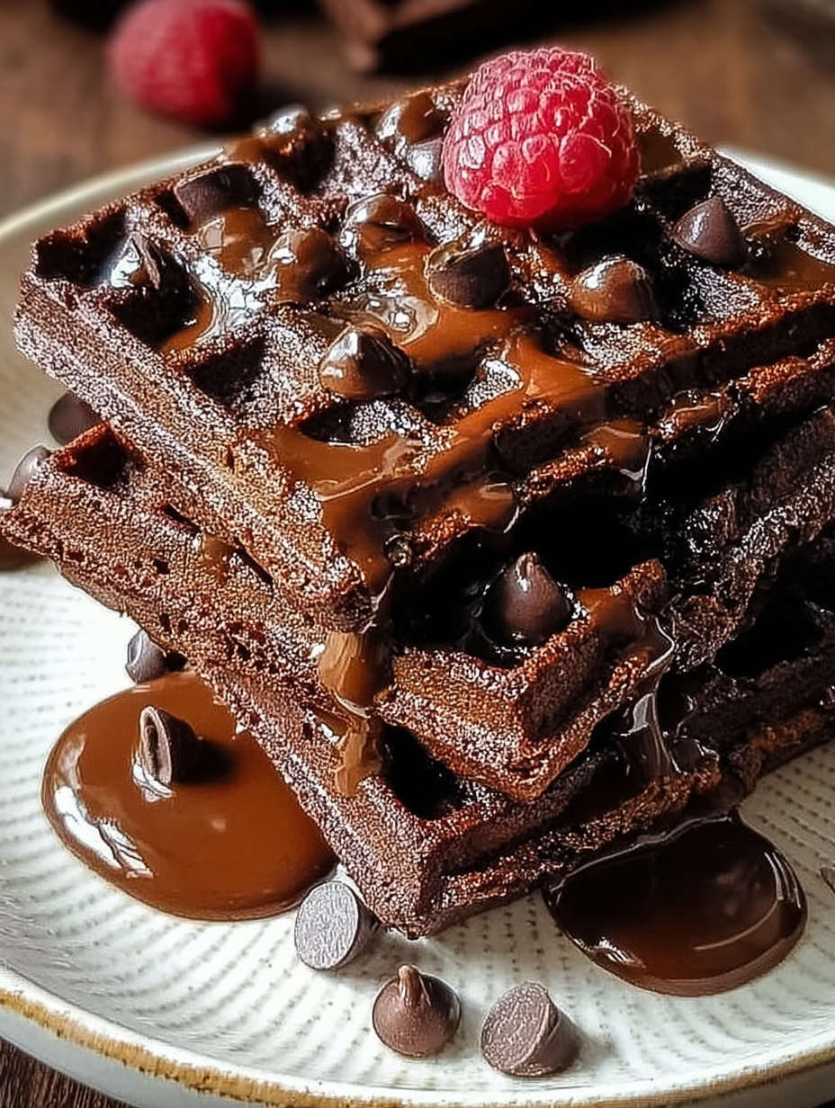 Fudgy Brownie Waffles