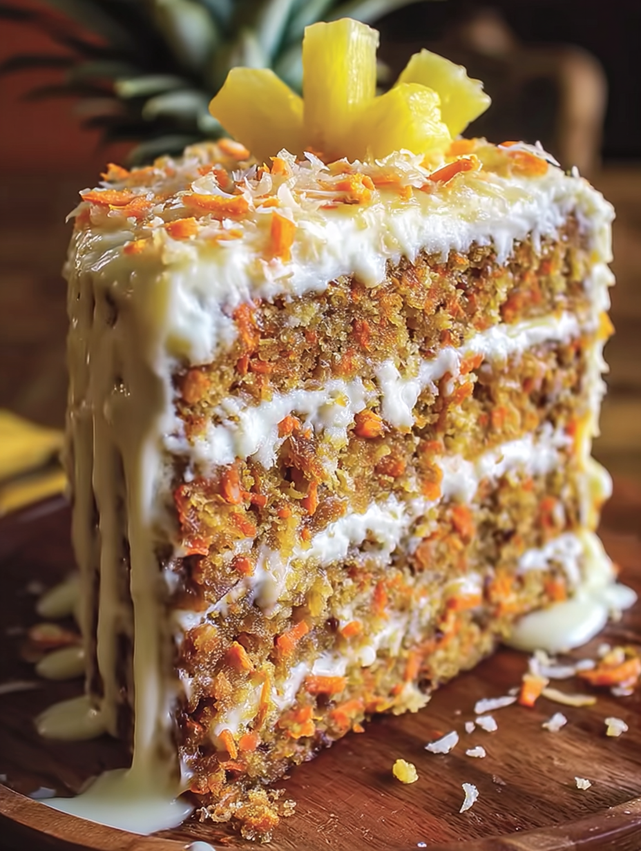 Hawaiian Carrot Pineapple Cake