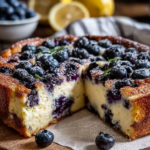 Lemon Blueberry Breakfast Bake with Cottage Cheese
