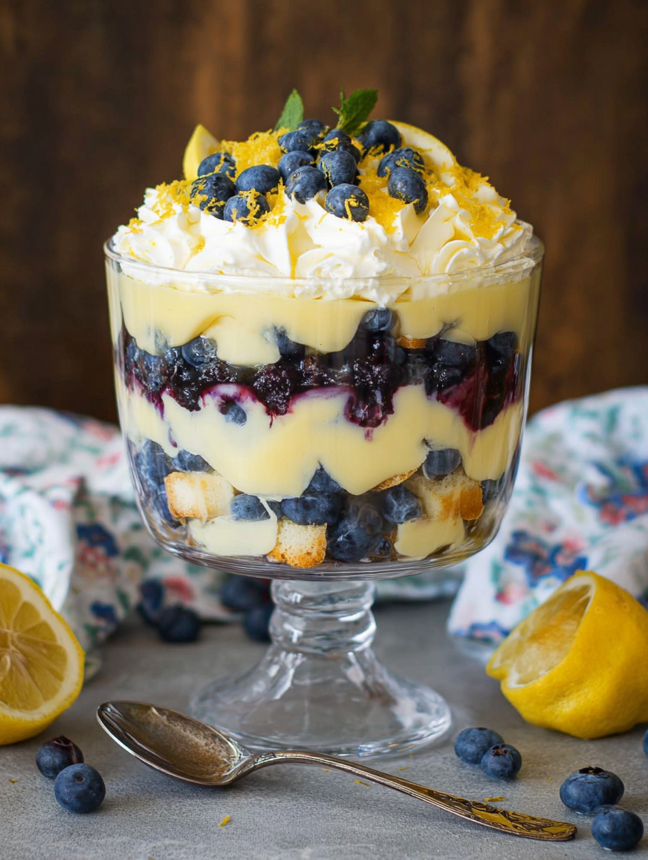 Lemon Blueberry Trifle