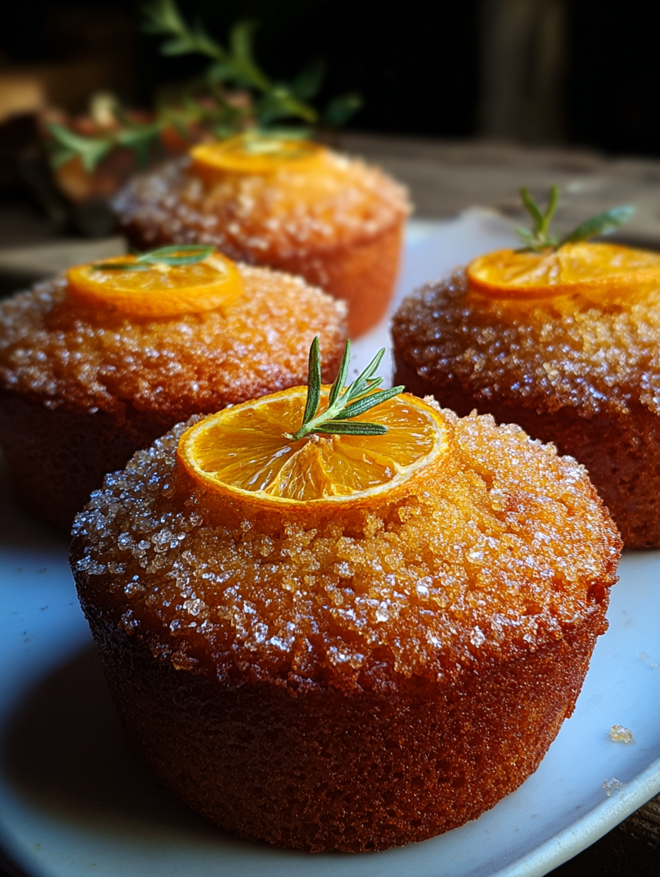 orange ginger honey cakes
