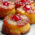 Pineapple upside down cupcakes