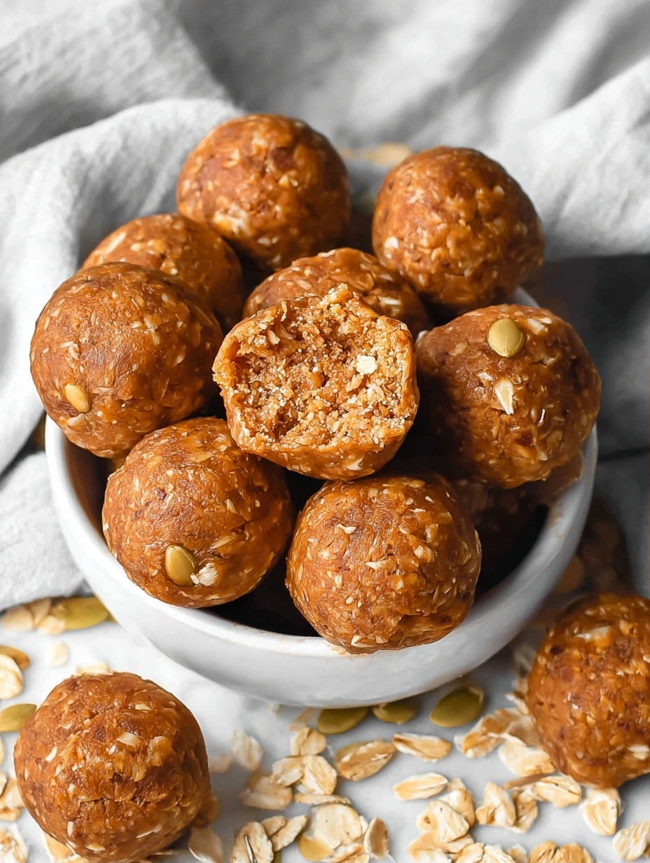 Pumpkin Energy Bites (Gluten-free & Vegan)