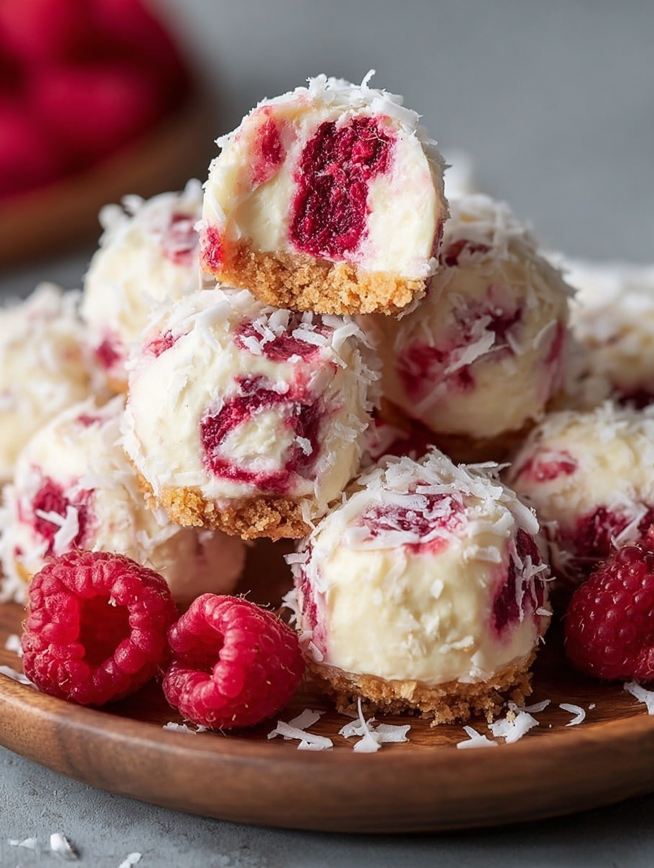 Raspberry Cream Cheese Bites