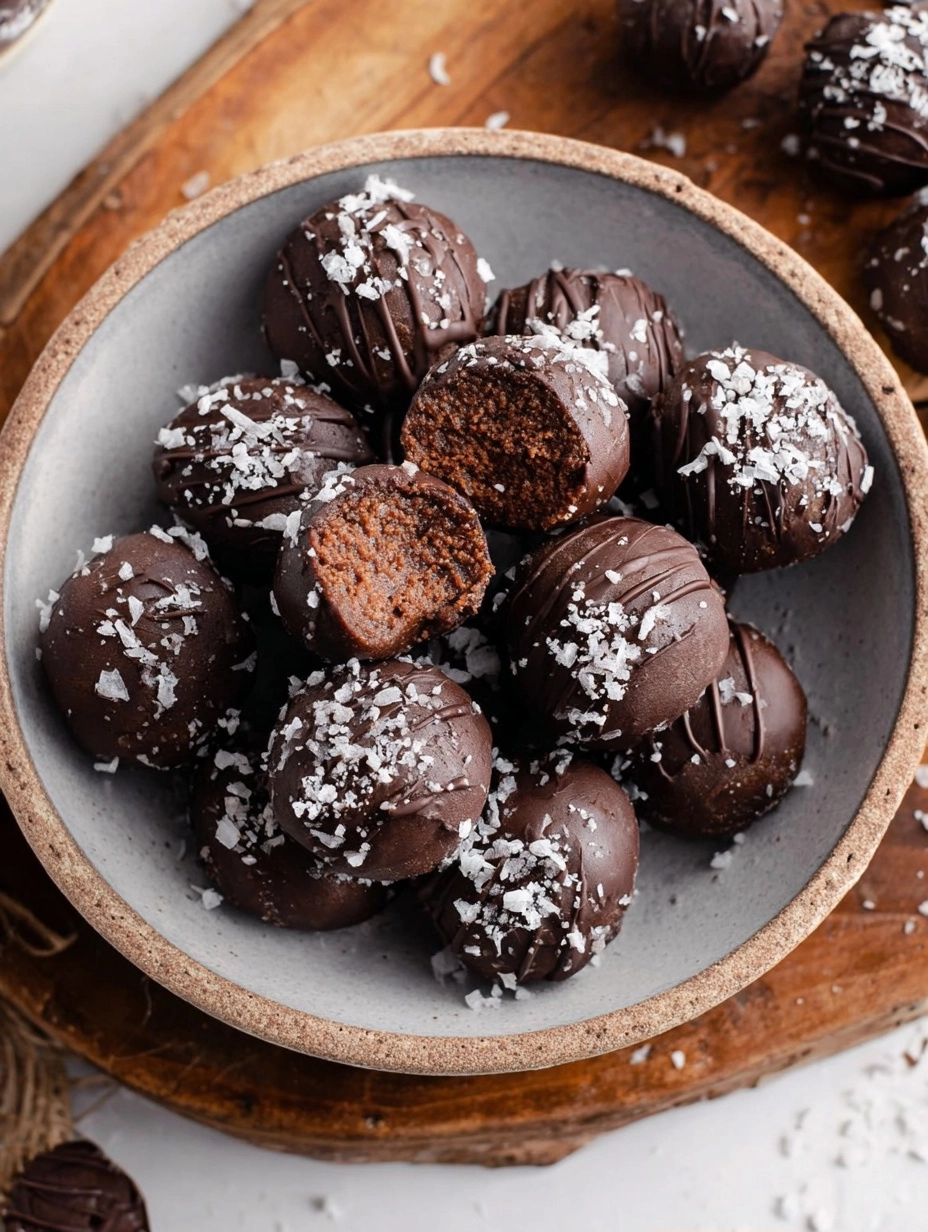 Salted Chocolate Protein Balls