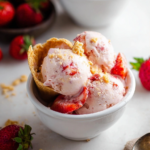 Strawberry Cheesecake Cottage Cheese Ice Cream