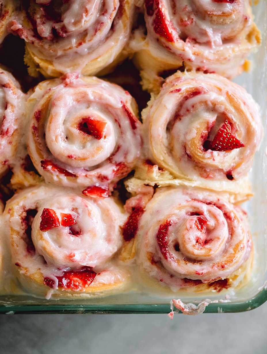 Strawberry Cinnamon Rolls