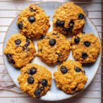 Sweet Potato Blueberry Oatmeal Cookies